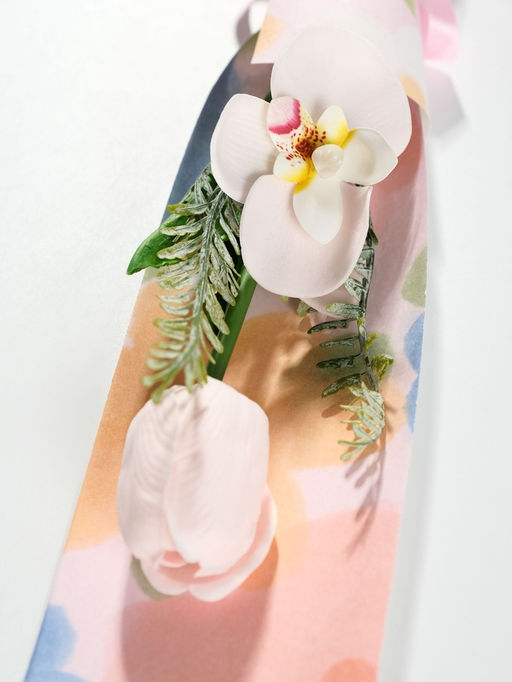 Букет из мыльных лепестков для ванны Тюльпан с орхидеей, подарочный, нежно-розовый, 8.5?7.4?38.6 см - Simaland фото 3