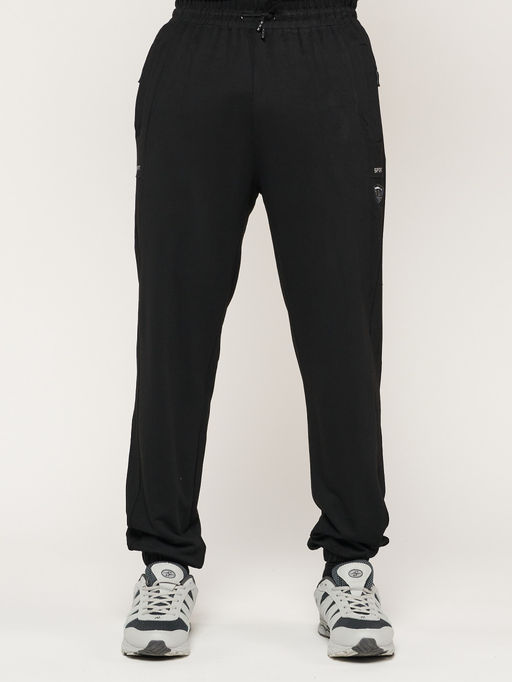 Брюки джоггеры спортивные большого размера мужские черного цвета 006Ch - FUYOUKAI фото 12