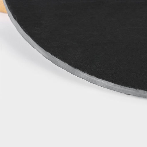 Блюдо для подачи Magistro Valley, d=30 см, сланец, бамбук фото 4