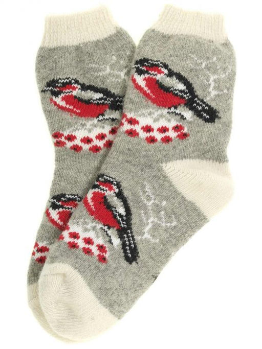 Носки женские Снегирь на рябине 7505-2 - Рассказовские варежки фото 2