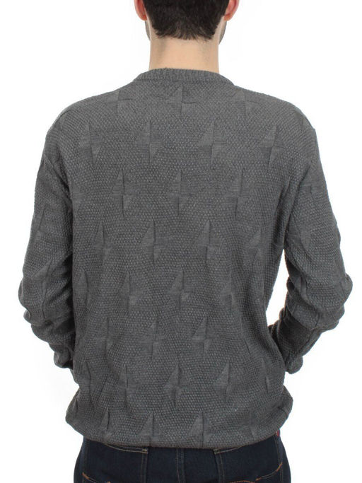 G636 GRAY Джемпер мужской (100% шерсть) - Fashion фото 5