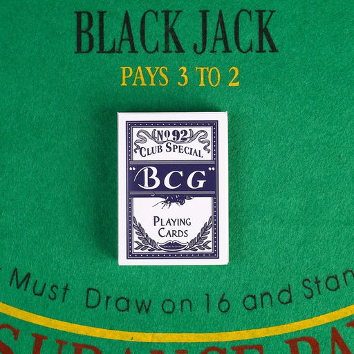 Карты игральные BCG - 92, 54 шт, синяя рубашка - Simaland фото 3