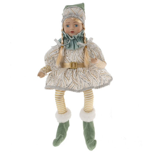 Игрушка набивная "Эльф" (муз, движ), L15 W11 H43 см (полка 23 см.)