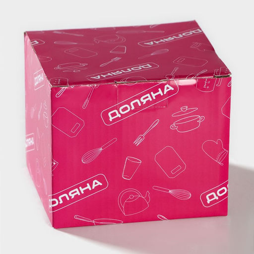 Сахарница с ложкой Доляна «Зелёный сад», 320 мл, 10×9 см, фарфор