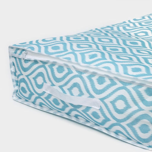 Кофр для хранения вещей Доляна «Лагуна» с ПВХ-окном, 45×30×20 см, бирюзовый