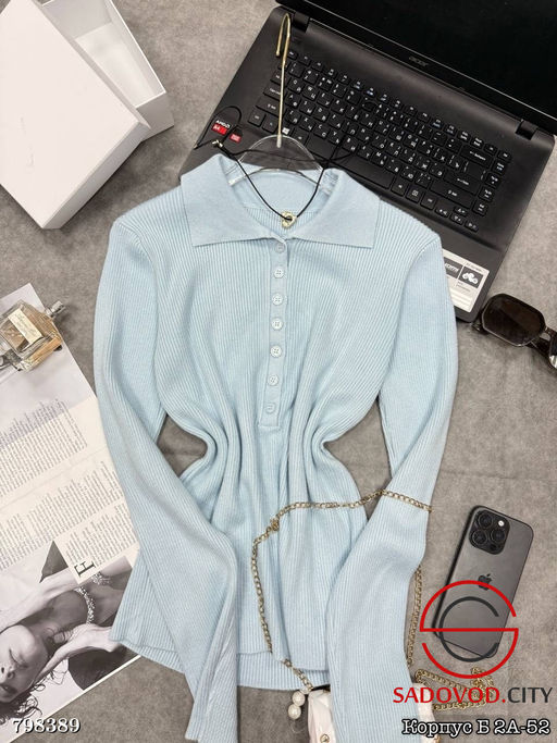 Лонгслив поло-стильная база - Bruno фото 7