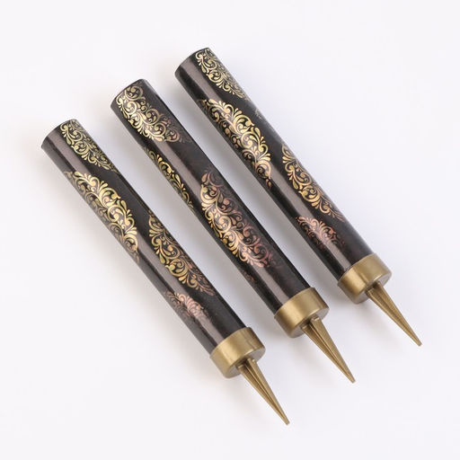 Цена за 2 шт. Свечи фонтаны в торт «Золотой узор», 3 шт., 10 см, горение 30 сек.