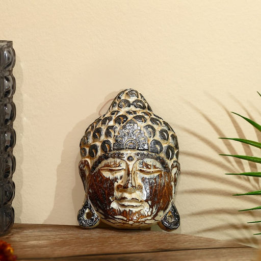 Сувенир «Голова Будды», 15 см, дерево албезия