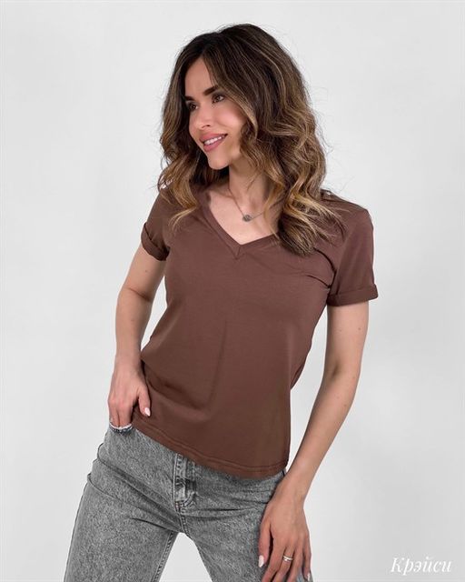 Футболка Крэйси (шоколадный) - Nadi bordo фото 4