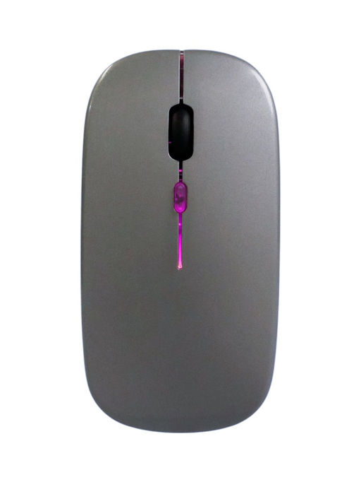 Мышь MB-2.4 беспроводная, оптическая, подсветка, 800-1600 dpi, USB, Bluetooth, серая