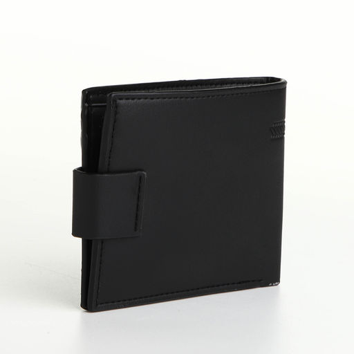 Портмоне мужское на магните, отдел для карт, монет, чёрное