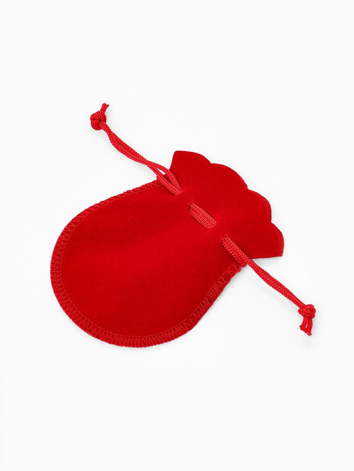 Набор мешочков бархатных 100 шт., 7×9 см, красный