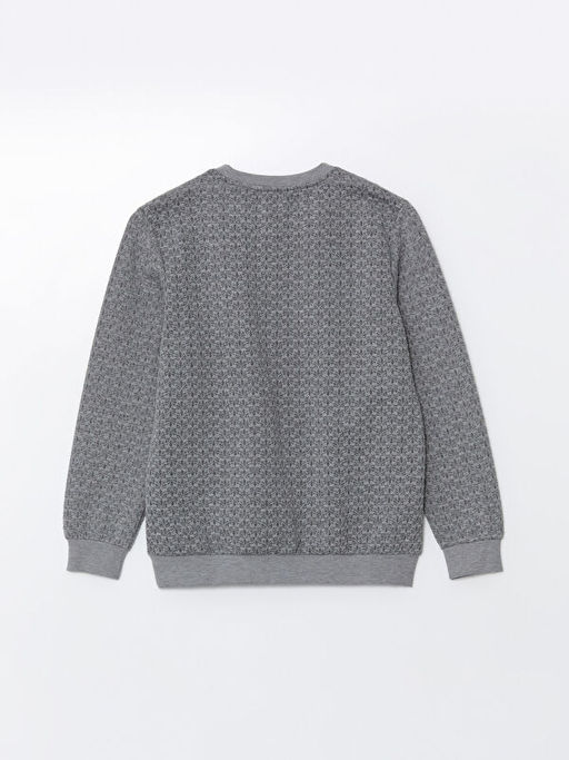 Bisiklet Yaka Uzun Kollu Erkek Sweatshirt - Waikiki фото 2