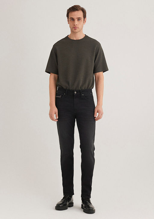 Jake Mavi Premium Koyu Gri Jean Pantolon фото 2