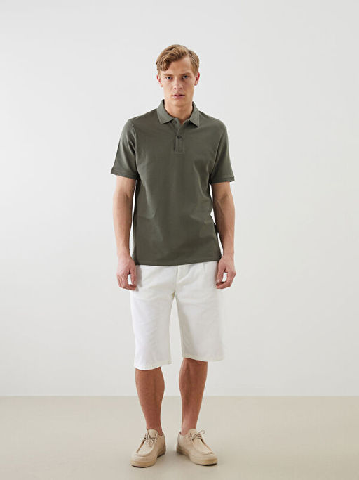 Polo Yaka D?z Erkek Ti??rt