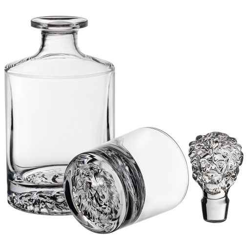 НАБОР ДЛЯ ВИСКИ LION: ШТОФ + ДВА СТАКАНА, 850 МЛ/310 МЛ - Lefard фото 4