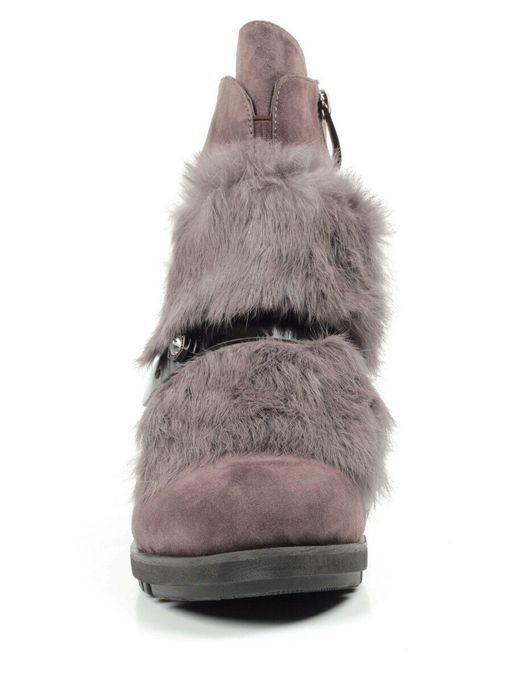 04-907E-7Y7 8J45M Ботинки зимние женские (натуральная замша, натуральный мех) - Фабричный китай фото 8