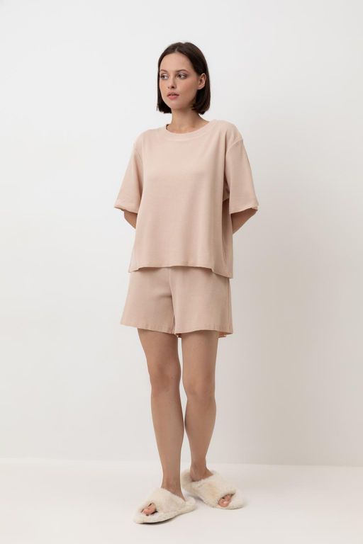 Е 20149/нюдовый беж пижама жен