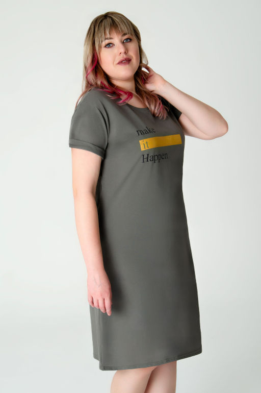 Арт. 4136 Туника женская 50-58 (5 шт) Цвет:полынь - Калинка фото 5