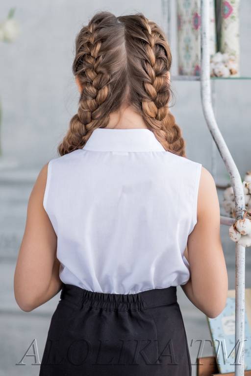 Томила, блузка белый/104-52-48 - Alolika фото 4