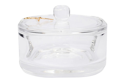 Конфетница, 12х8,5 см, с крышкой, стекло/металл, Glory - Anna lafarg фото 2