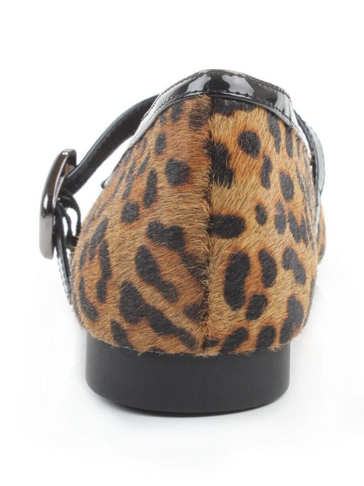 06-H11A-15Y BROWN/LEOPARD Туфли женские (натуральная кожа с ворсом)