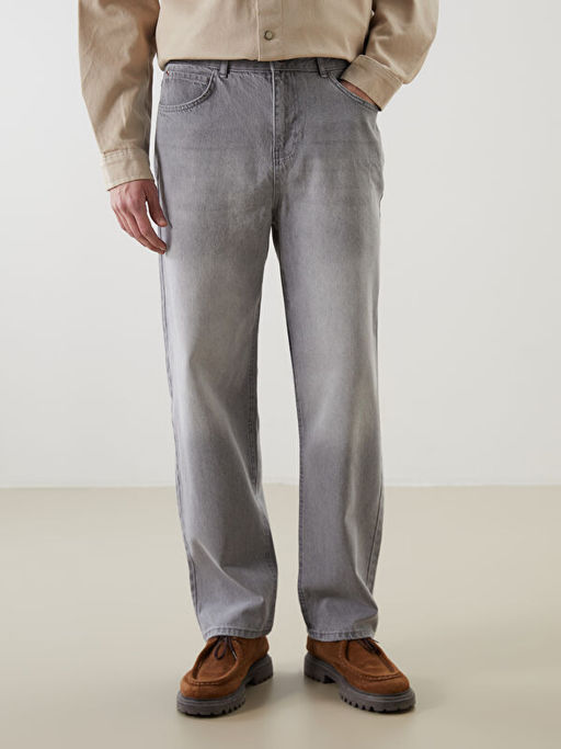 Loose Fit Erkek Jean Pantolon
