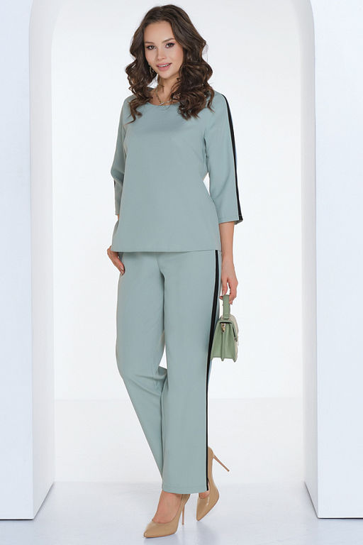 КОСТЮМ КАРЕННО (МИНТ) - Bellovera фото 2