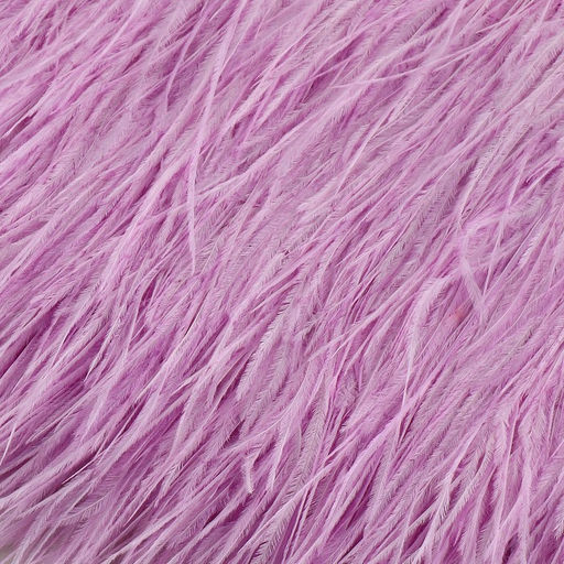 Тесьма с перьями страуса, 8-10 см, 5±0.5 м, сиреневая