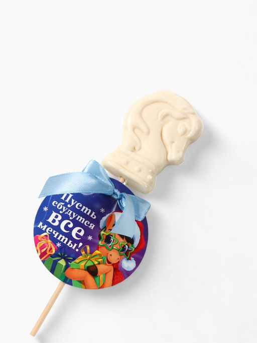 Цена за 2 шт. Леденец новогодний Пусть сбудутся все мечты, в виде лошади, 24 г - Фабрика счастья фото 2