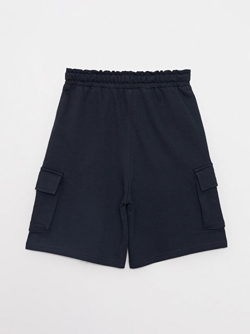 Beli Lastikli Bask?l? Erkek ?ocuk Bermuda - Waikiki фото 3