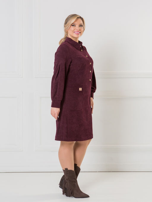 NOVITA Платье 1374 из эластичного микровельвета (Вискоза 55%)  фото 7