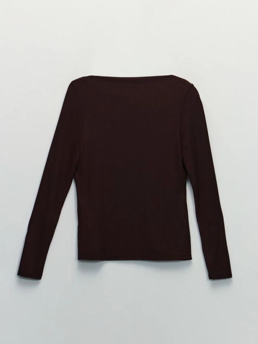 Базовый трикотажный лонгслив ZR2604013409-27 / Zarina  фото 8