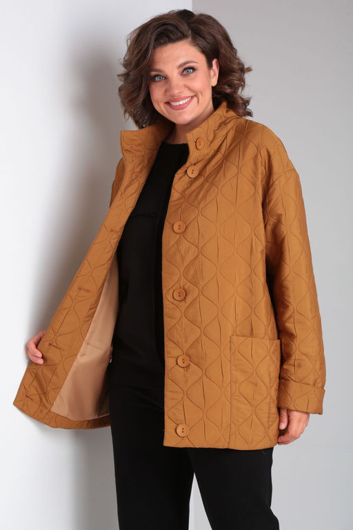 Куртка Diamant 1914-Р беж-какао фото 4