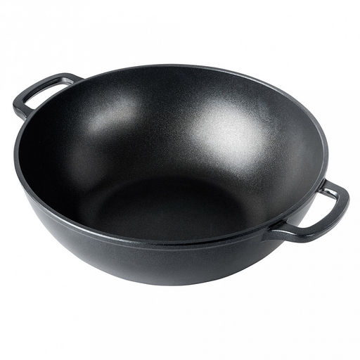 Казан с антипригарным покрытием 8л, д30см "Классик", h17см, s0,4см, литые ручки, стеклянная крышка с пароотводом, подарочная упаковка (Россия)