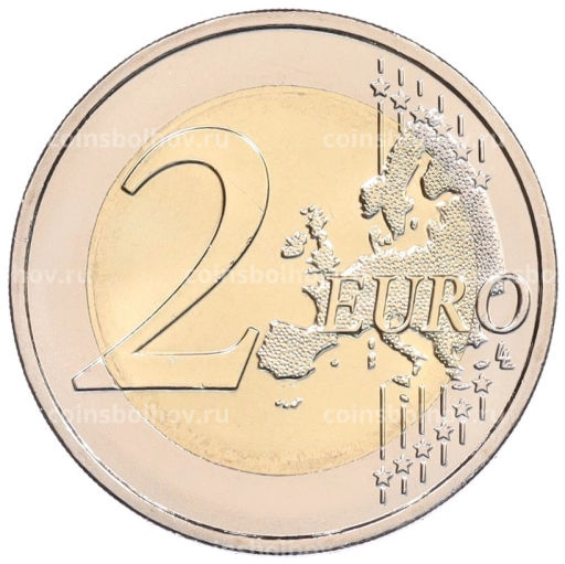 2 евро 2025 года Франция Собор Парижской Богоматери