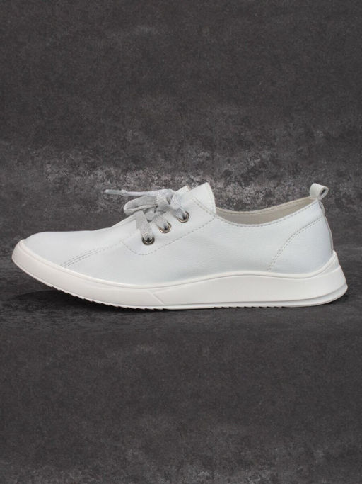 03-PDD90-2 WHITE Полуботинки женские (натуральная кожа)