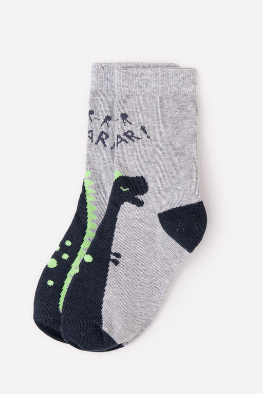 CROCKID СТОК! Носки. Цвет: св.серый меланж  фото 3