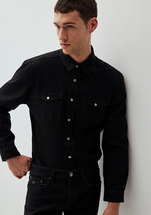 Ted Koyu Dumanl? Denim Jean Gomlek - Mavi фото 2