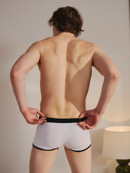 Трусы боксеры с контрастными швами / Zarina фото 5