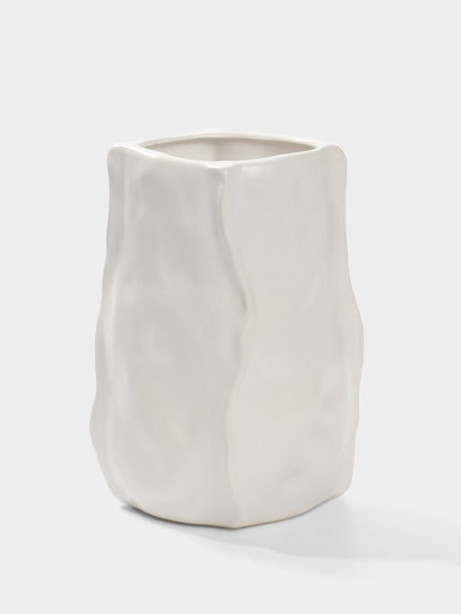 Ваза «Габино», 18.5×12 см, керамика, белая
