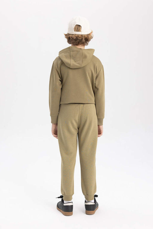 Спортивные брюки для мальчиков с принтом и эластичным карманом на шнуровке на талии - Defacto фото 8