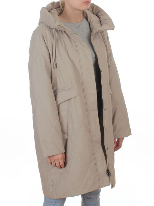 8010 BEIGE Куртка демисезонная женская (100 гр. холлофайбер) - Fashion фото 8