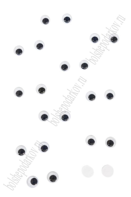 Фурнитура Глазки самоклеящиеся 10 мм (100 шт) SF-7349