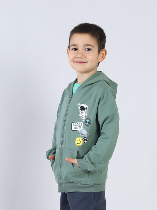 CRB wear / CSKB 64030-35-431 Толстовка для мальчика,хаки/Ex.Cherubino фото 2