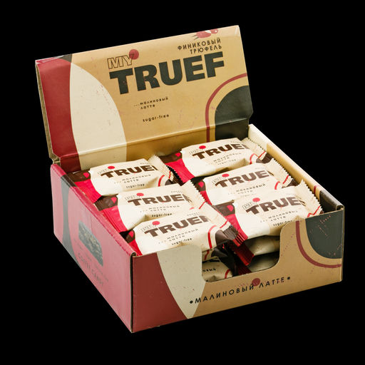 ? Трюфель финиковый Мy Truef малиновый латте, 360 г | шоу-бокс  24 конфеты - Сибирский кедр фото 6