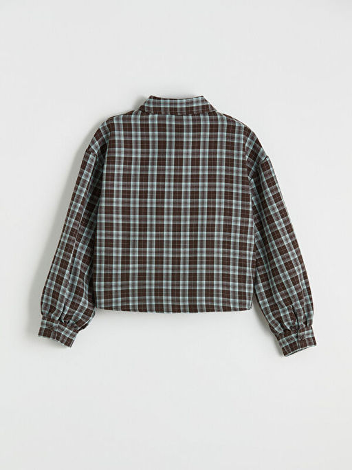 Ekose Poplin K?z ?ocuk G?mlek