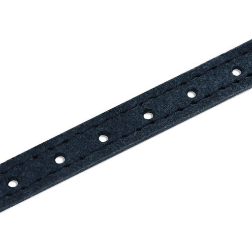 Ошейник замшевый двухслойный 1,2 см, ОШ 30-38 см, черный - Пижон фото 8