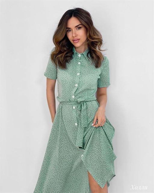 Платье Холли (оливковый) - Nadi bordo фото 5