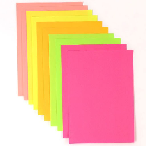 Бумага цветная неоновая, тонированная, А4, 10 листов, 5 цветов, 80 г/м2, Тачки - Disney фото 2